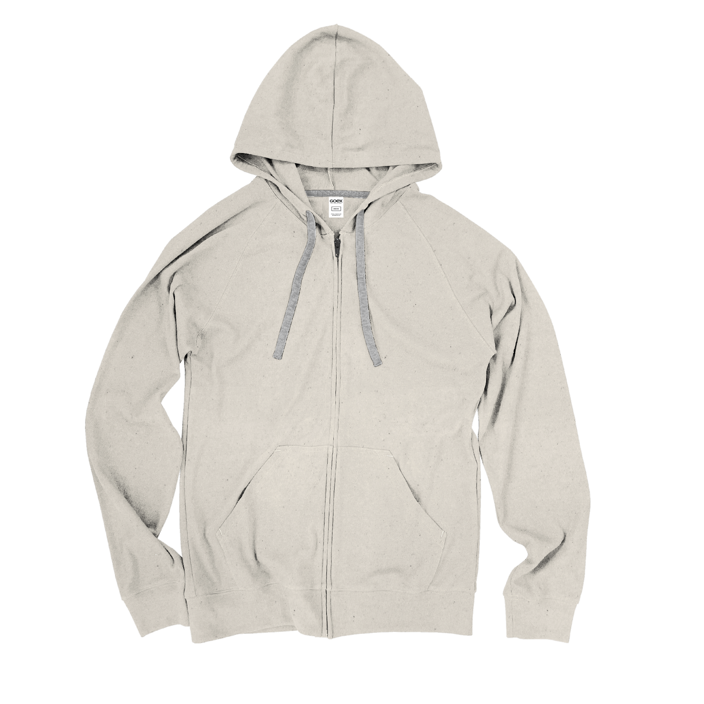 Unisex Heathered Rib Full Zip Hood
