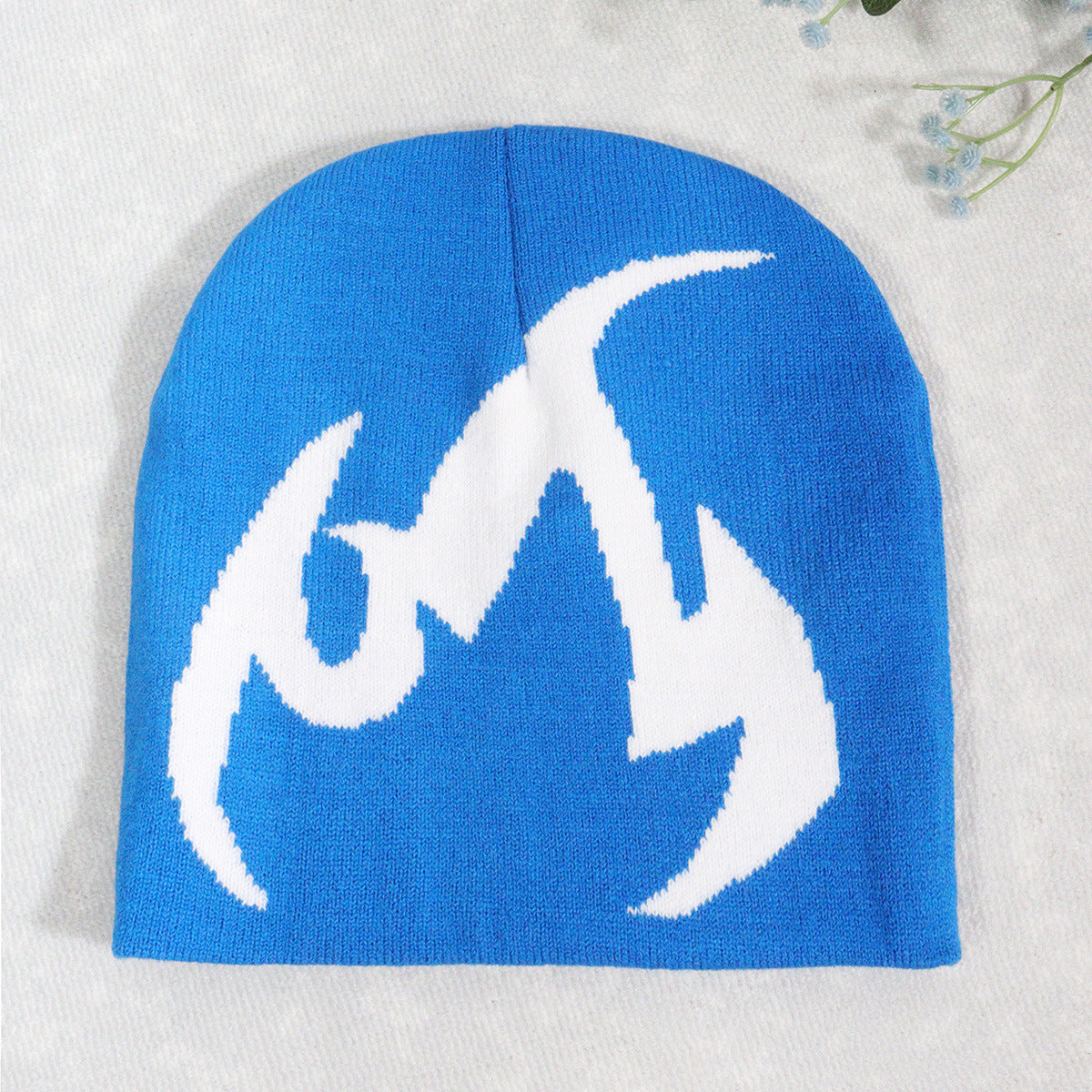 Flame Pattern Jacquard Hats