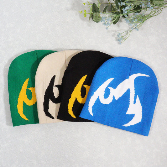 Flame Pattern Jacquard Hats