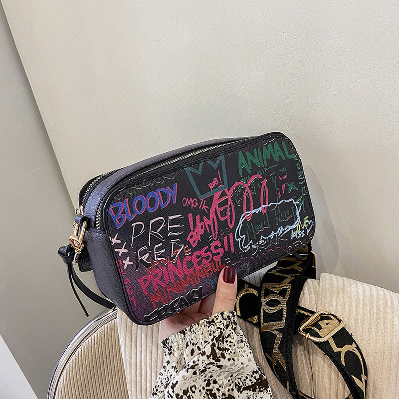 Graffiti Printed Handbag