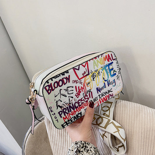 Graffiti Printed Handbag