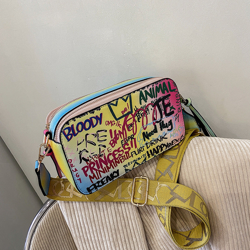 Graffiti Printed Handbag