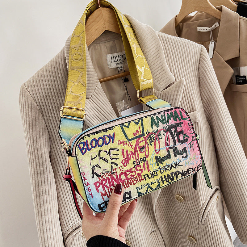 Graffiti Printed Handbag