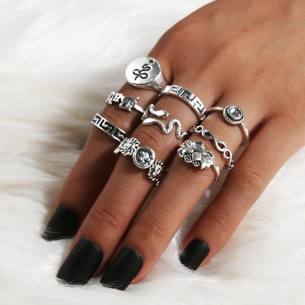 Slytherin Punk Rings