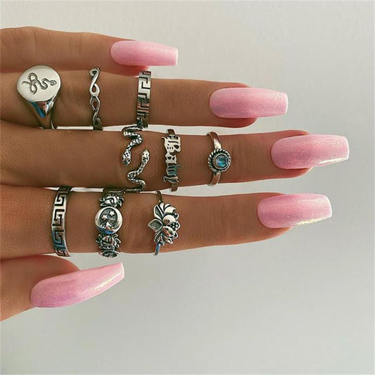 Slytherin Punk Rings