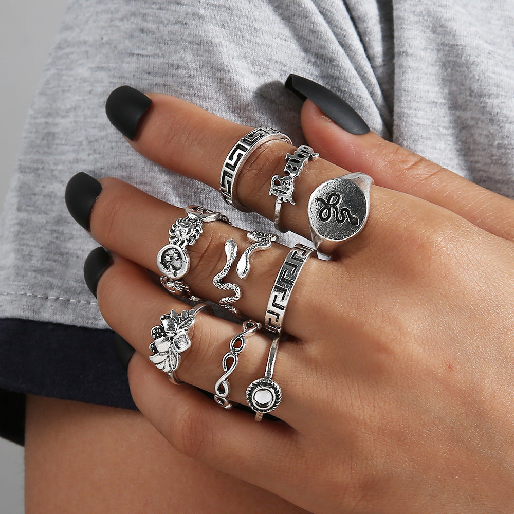 Slytherin Punk Rings