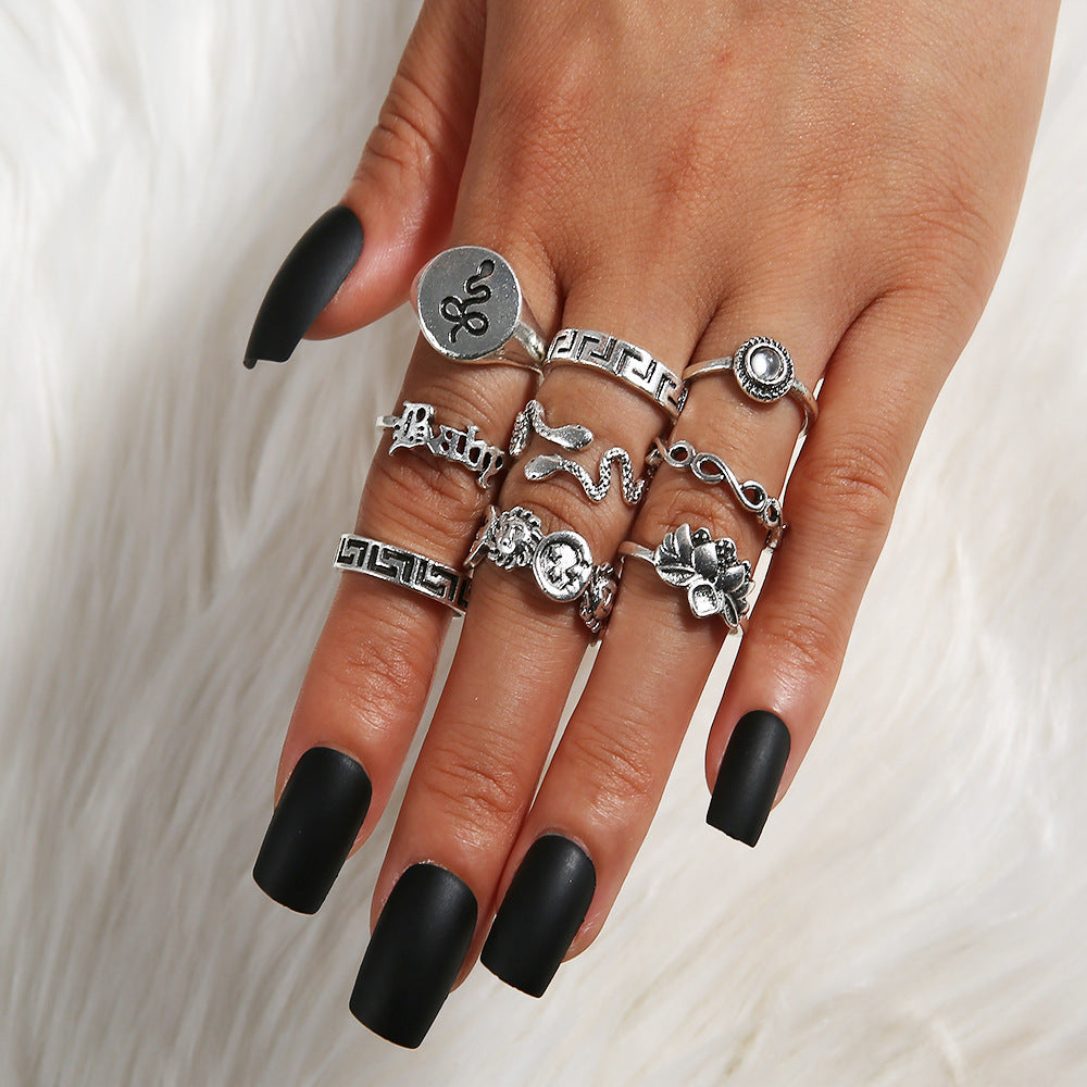 Slytherin Punk Rings