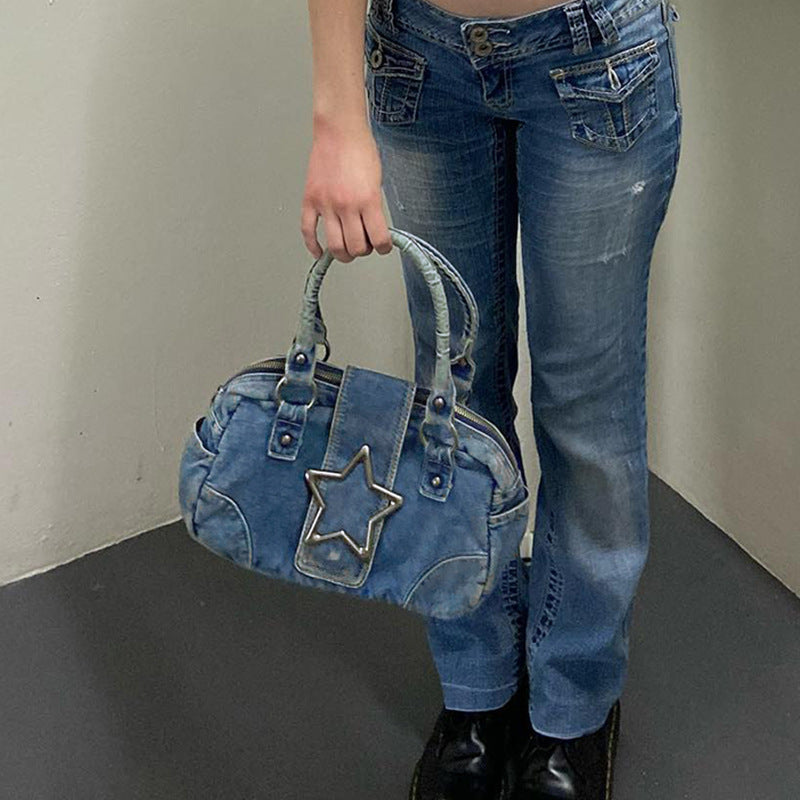 Star Denim Handbag