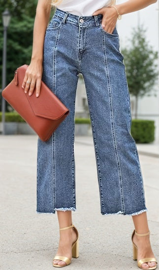 High Waist Business Jeans