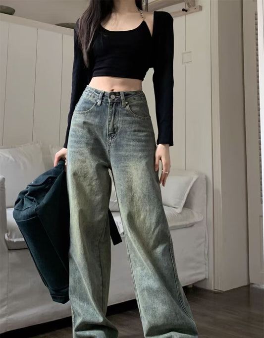 Women Baggy Retro Jeans