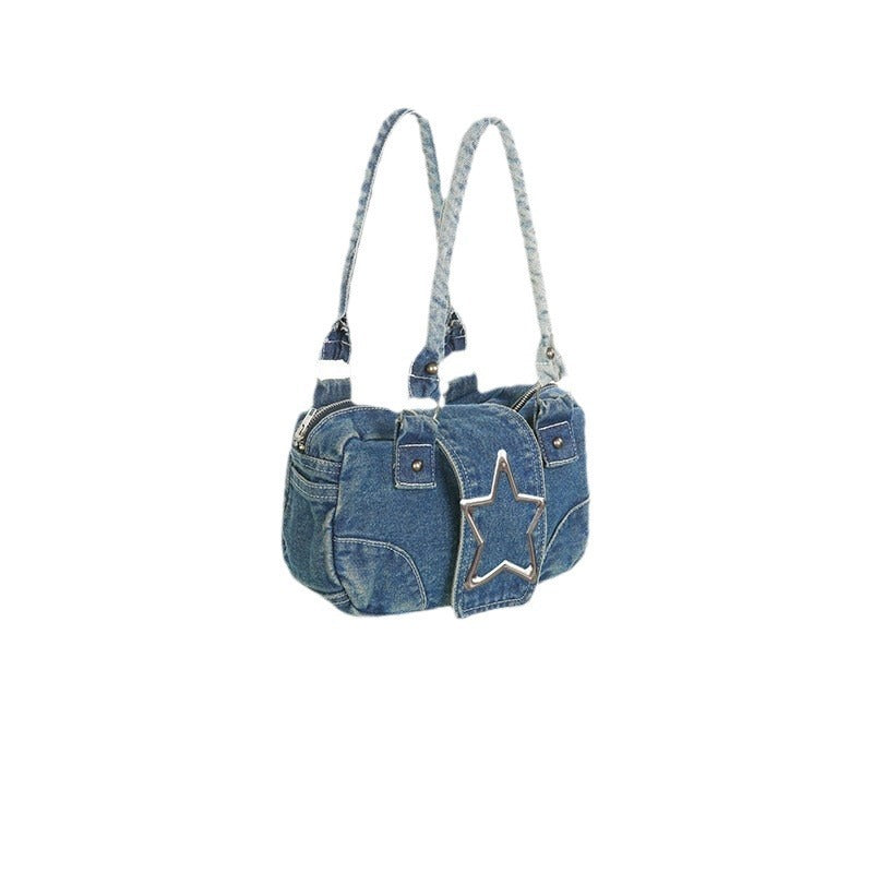 Star Denim Handbag