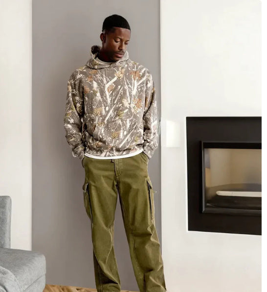 White Washed Camo Hoodie