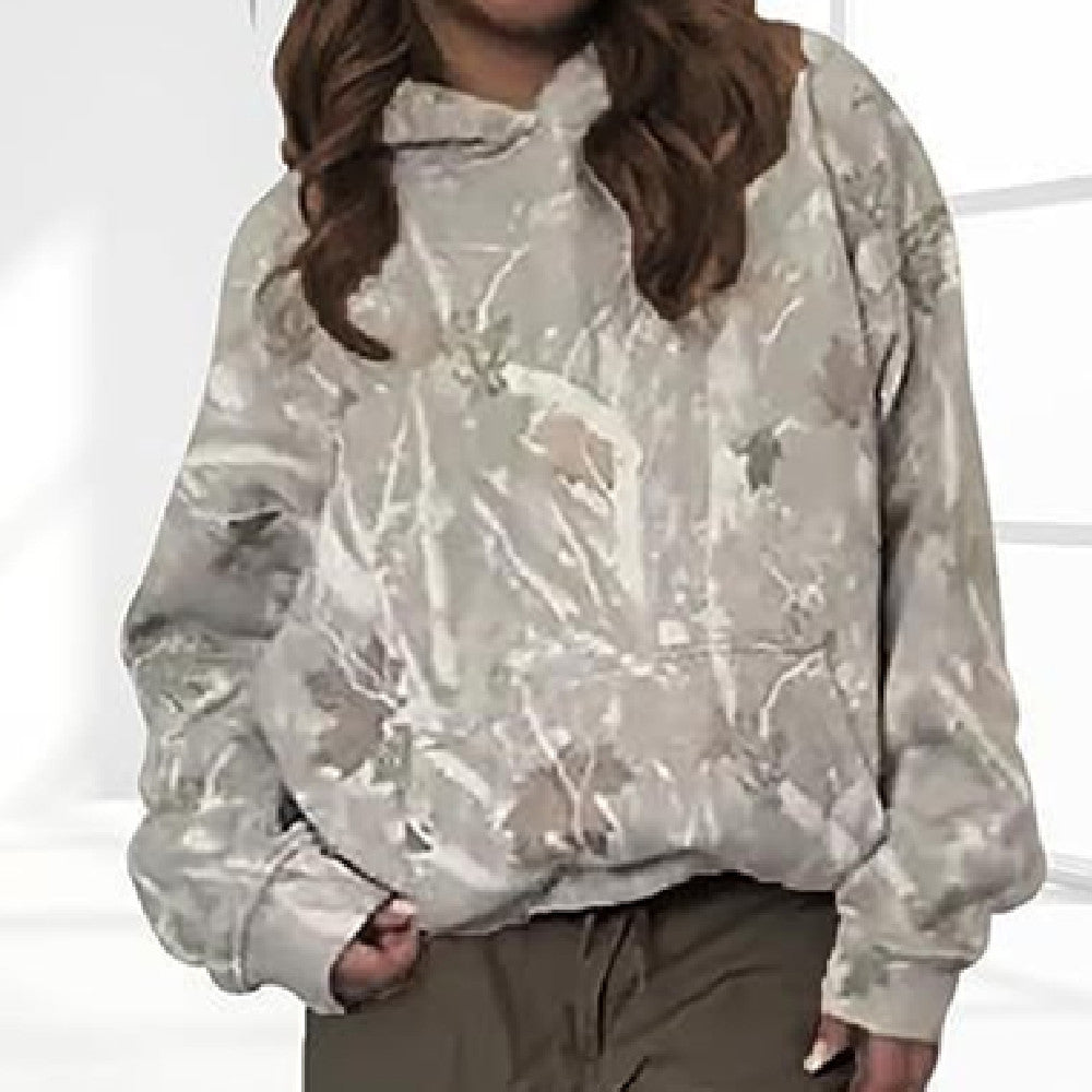 White Washed Camo Hoodie
