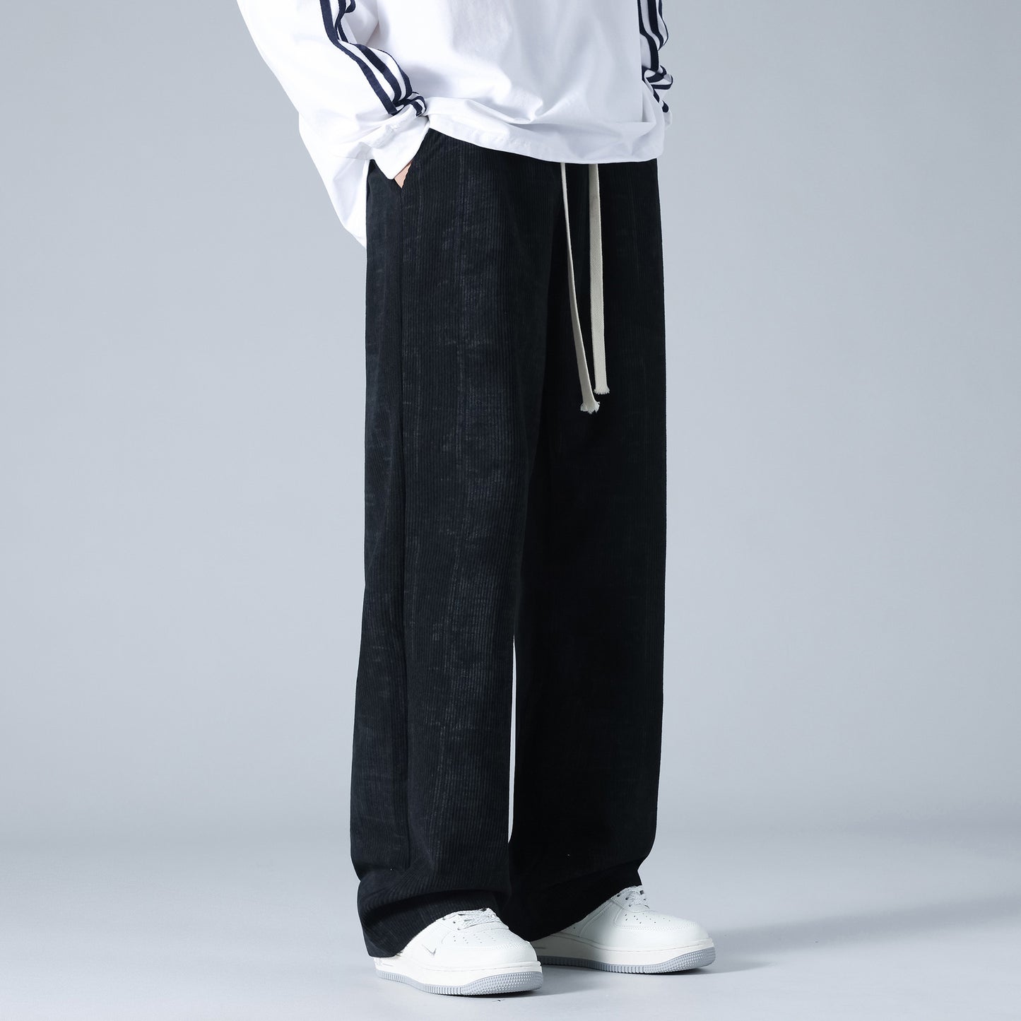 Corduroy Draped Pants