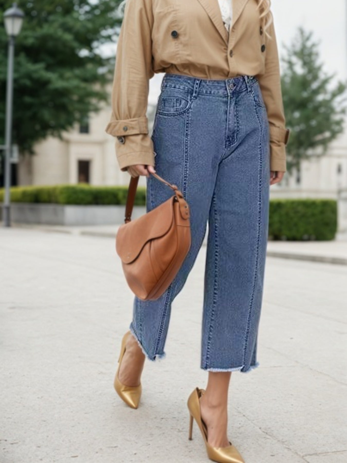 High Waist Business Jeans