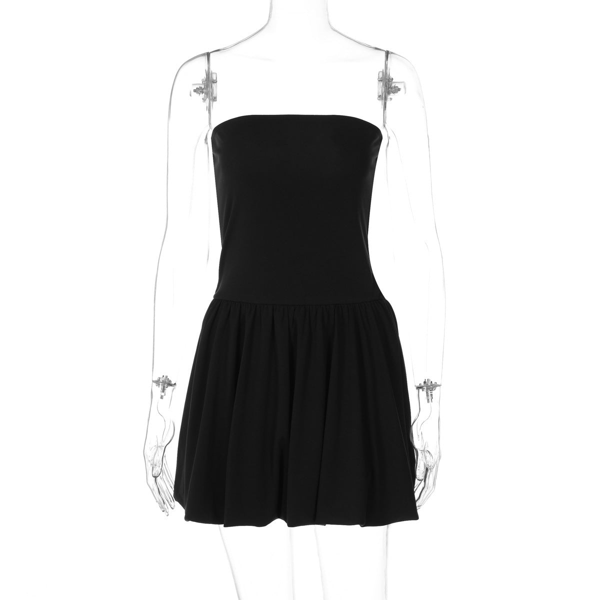 Solid Color Tube Top Dress