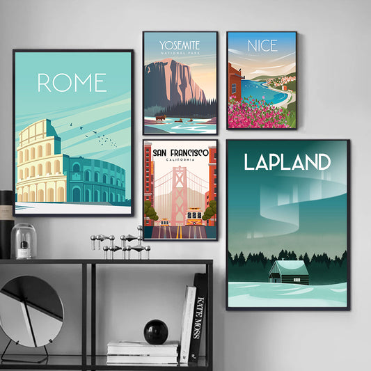 Francisco Travel Vintage Canvas