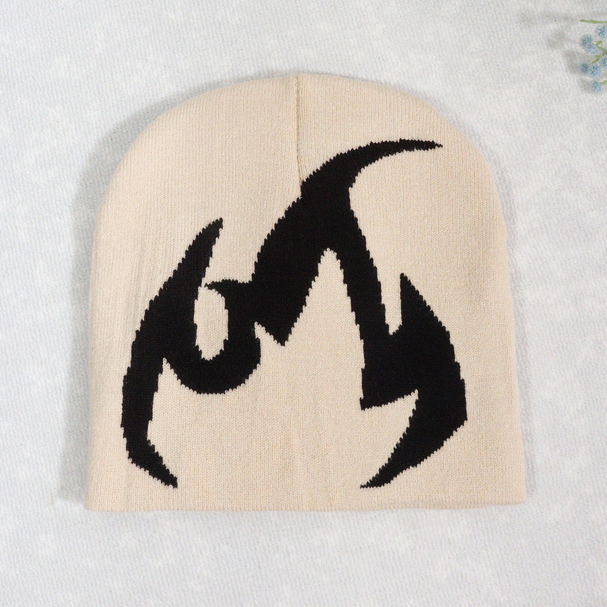 Flame Pattern Jacquard Hats