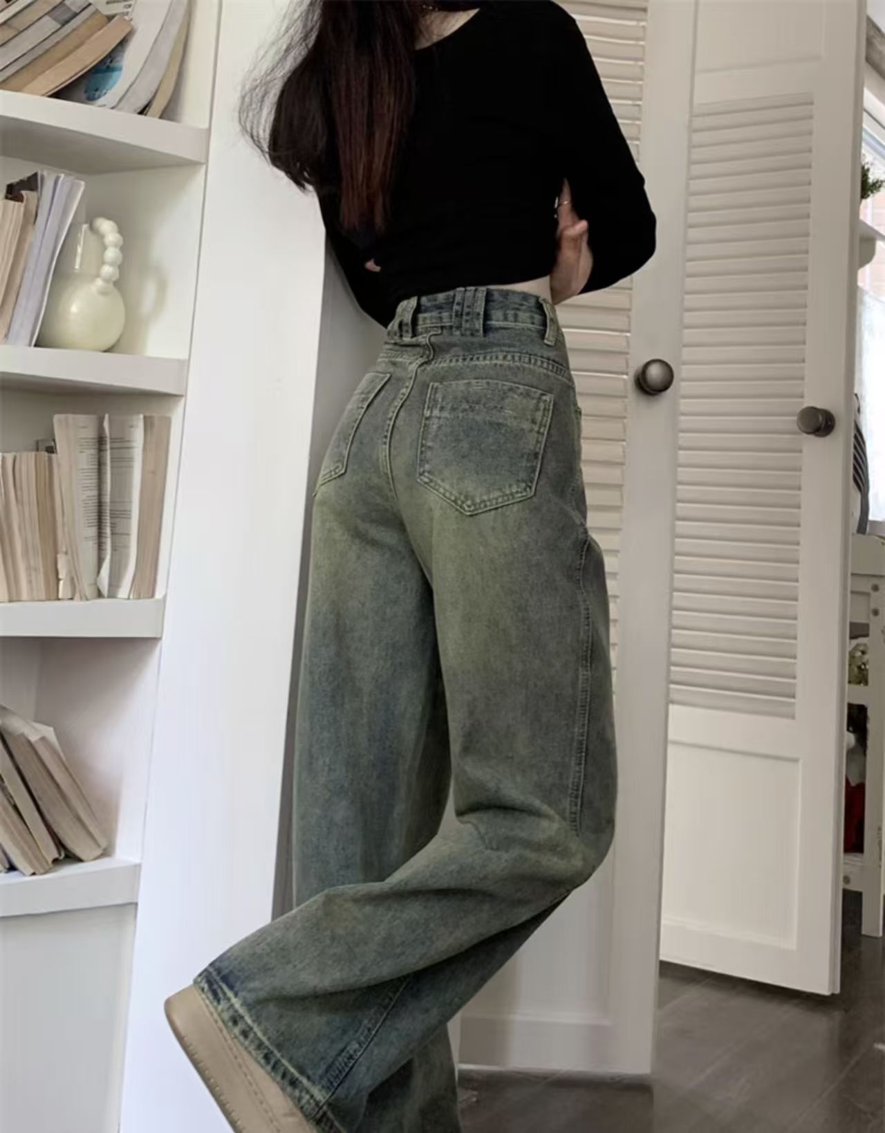 Women Baggy Retro Jeans