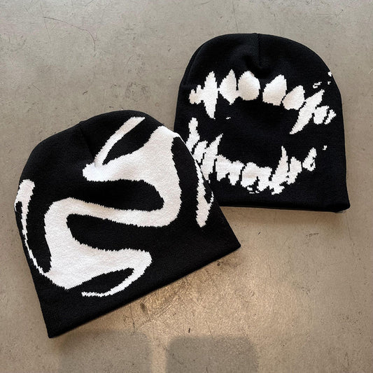 Street Vintage Teeth Beanie