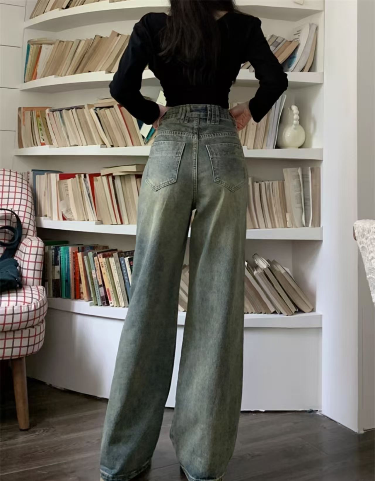 Women Baggy Retro Jeans