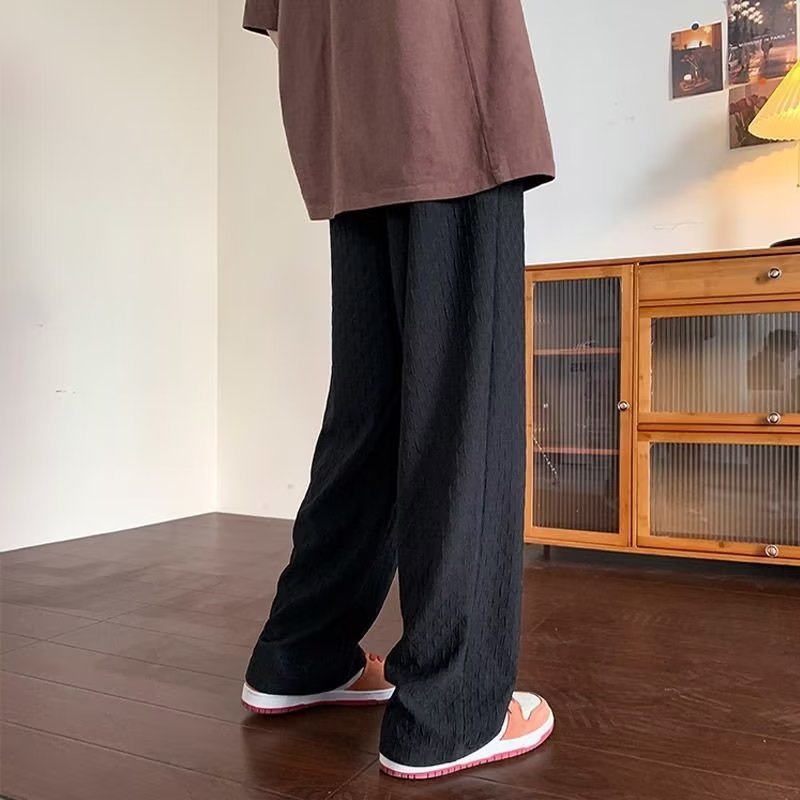 Jacquard Rhombus Draped Pants